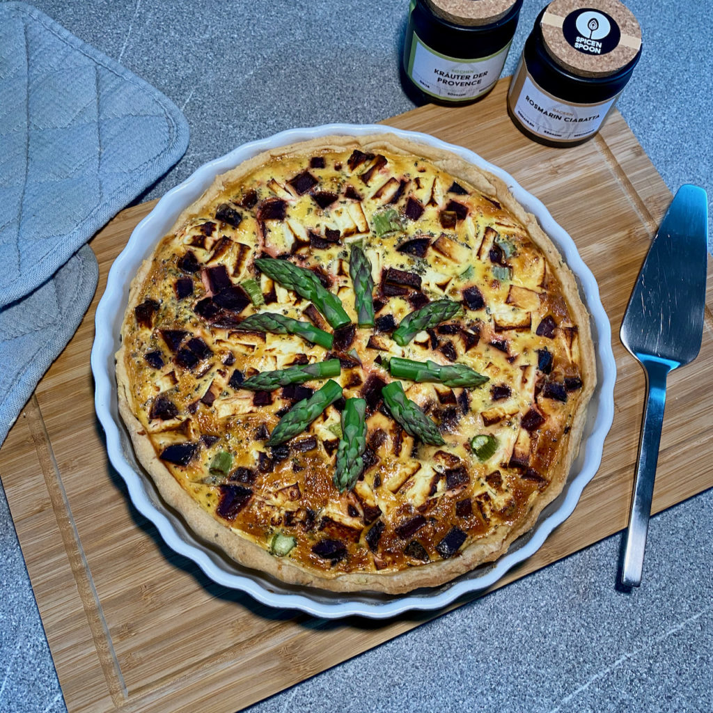 Spargel Rote Bete Quiche Spargel Rote Bete Quiche